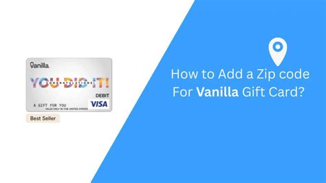 How To Add ZIP Code to Vanilla Gift Card? (Guides) - TheAppFlow