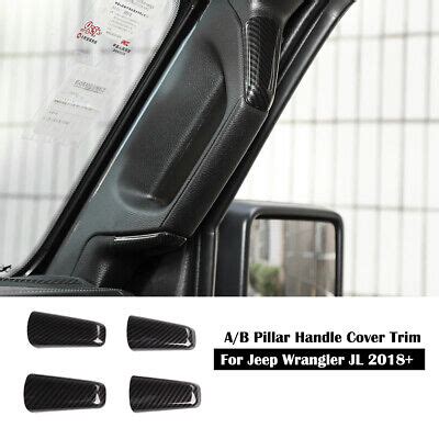 Interior A/B Pillar Grab Handle Cover Trim Decor For Jeep Wrangler JL ...