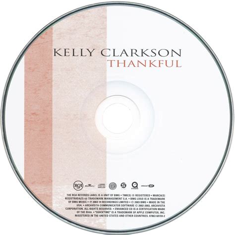 Car tula Cd de Kelly Clarkson - Thankful - Portada