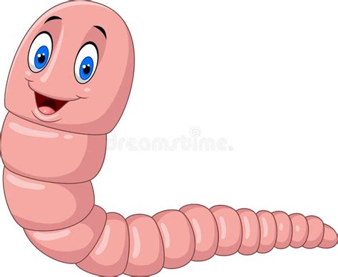 Large Animated Earthworm Clipart