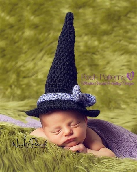 Baby Witch Hat Crochet Pattern Halloween Crochet Pattern - Etsy