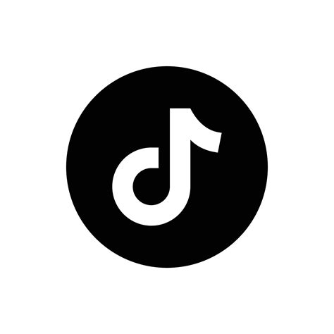 Tik Tok flat Icon template black color editable. Tik Tok flat Icon ...