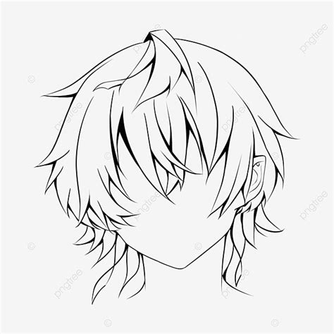 Japanese Anime Boy Character Hairstyle, Anime Drawing, Hair Drawing ...