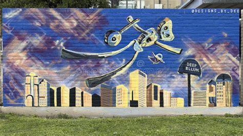 Mural by Dee on Trunk Street in Deep Ellum Featuring Brad Oldham S ...