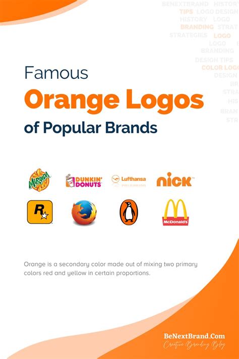 46+ Famous Orange Logos of Popular Brands | Orange logo, Logo design ...