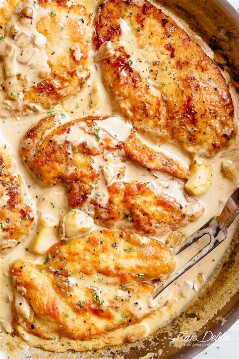 creamy garlic chicken breasts - easy recipes