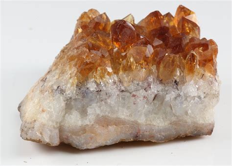 Amber Quartz Citrine Crystal Cluster with by seryphstudios on Etsy