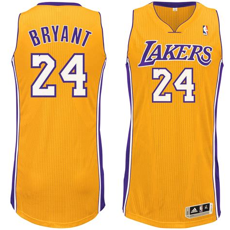 adidas Kobe Bryant Los Angeles Lakers Gold Home Authentic climacool Jersey