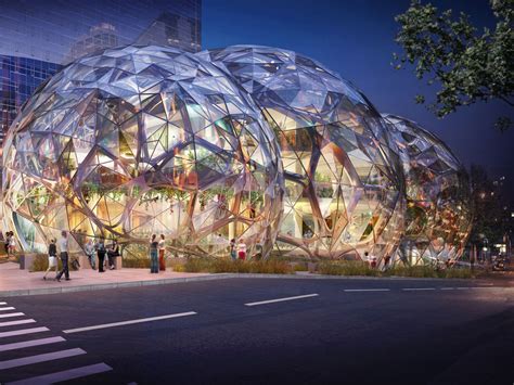 Giant spheres form new Amazon corporate space - DesignCurial