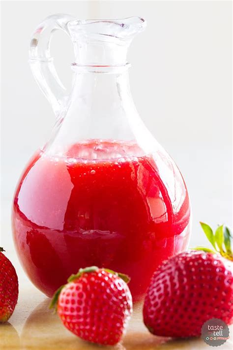 Strawberry Syrup Recipe - Taste and Tell