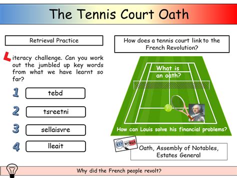 Tennis Court Oath | Teaching Resources