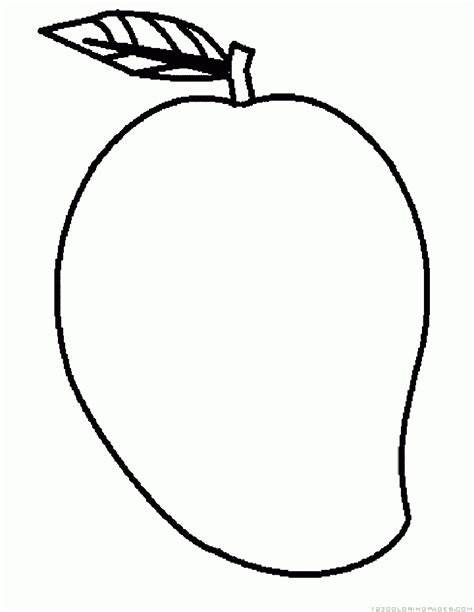 Mango Coloring Pages - Coloring Home