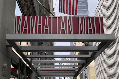 Manhattan Mall virtually empty as shopping centers allowed to reopen