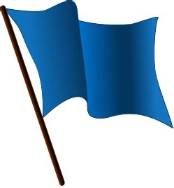 File:Blue flag waving.svg