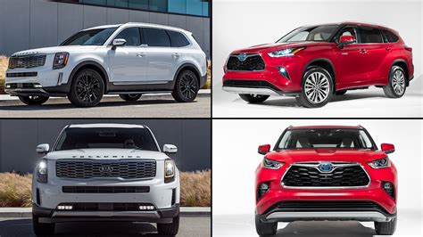 Visual Comparison: Kia Telluride vs Toyota Highlander | Kia Telluride ...