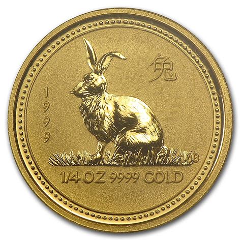 Australian Gold Lunar Series 1999 - Year of the Rabbit - 1/4 oz