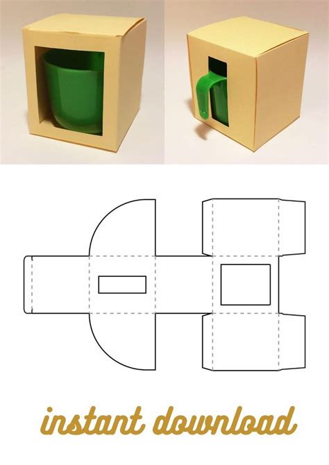 DIY Mug Gift Box Template