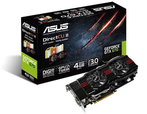 ASUS GeForce GTX 670 4GB Graphics Card: Specs & Features