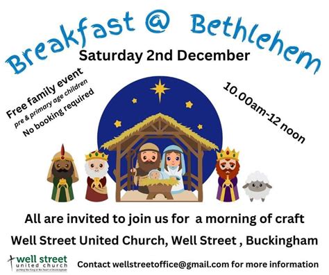 Breakfast @ Bethlehem, Well Street United Church — DISCOVER BUCKINGHAM