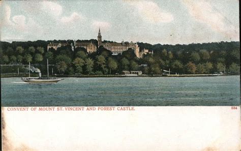 Convent of Mount St. Vincent and Forest Castle New York City, NY Postcard