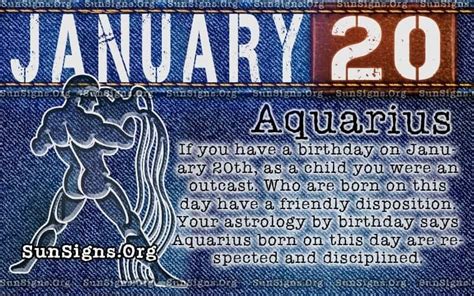 January 20 Horoscope Birthday Personality | SunSigns.Org