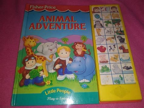 Vintage Fisher Price Little People Play a Sound Book Animal Adventure ...