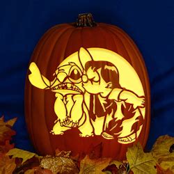 Stitch Pumpkin Stencils