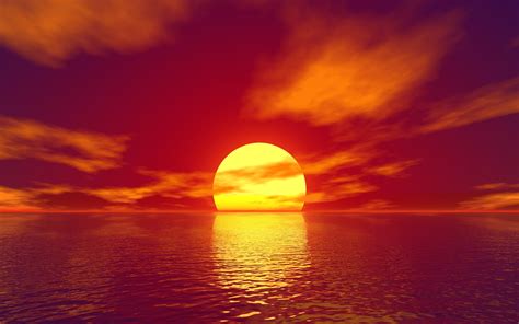 2880x1800 Big Sun Sunset Water Body 4k Macbook Pro Retina ,HD 4k ...