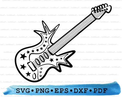 Rock Star Guitar Clip Art