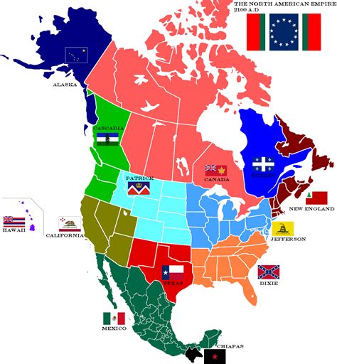 Map of North American Empire by ~lamnay on deviantART | Alternate ...