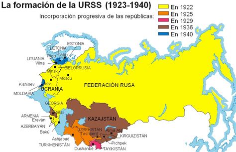 Mapa Urss