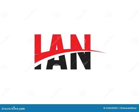 IAN Letter Initial Logo Design Vector Illustration Stock Vector ...