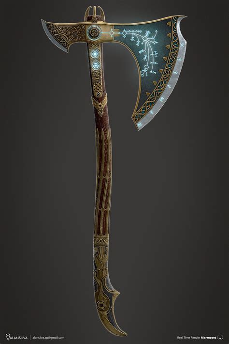 ArtStation - Leviathan Axe FanArt, Alan Silva | Weapon concept art ...