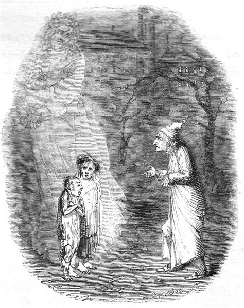 "Ignorance and Want," sixth illustration for Dickens's "A Christmas ...