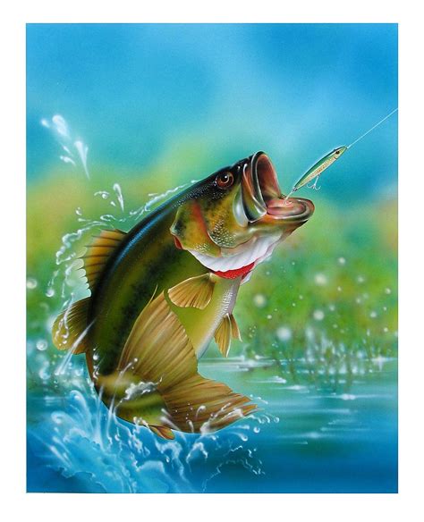 Largemouth Bass Art - Fish Painting