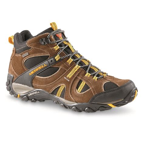 Merrell Men's Yokota Trail Mid Waterproof Hiking Shoes - 236603, Hiking ...