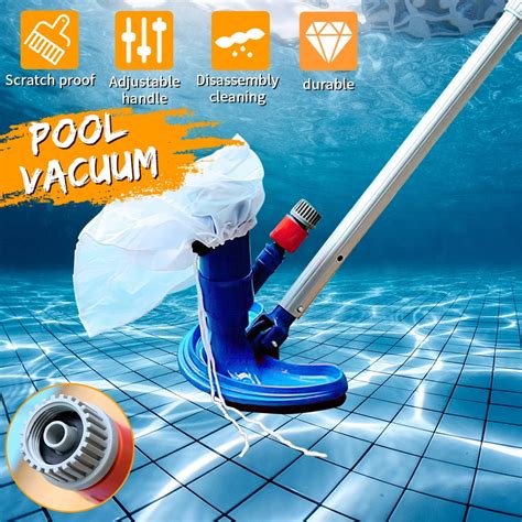 Pool Vacuum for Above Ground Pools, Mini Portable Vacuum Cleaner Pool ...