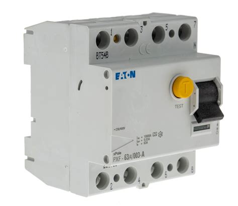 236780 PXF-63/4/003-A | Eaton 3P+N Pole Type A RCD Switch, 63A PXF-A ...