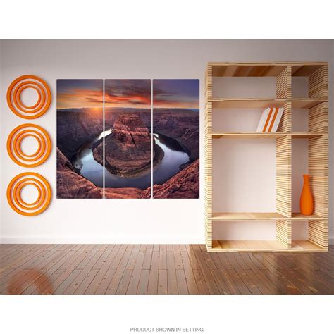 This stunning triptych wall art includes three large metal signs with ...