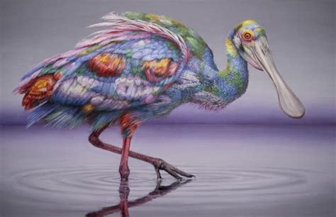 These Trippy Photorealistic Bird Paintings Are Inspired By The Work Of ...