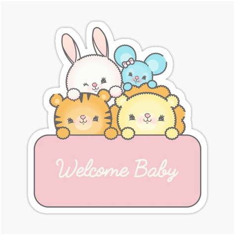 "Welcome sign with animals" Sticker by rafa-velasquez | Redbubble