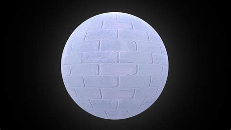 blue brick wall PBR Texture Texture | CGTrader