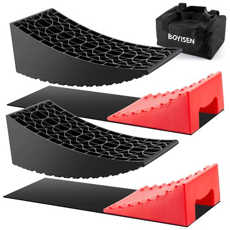 Buy BOYISEN Camper Levelers 2 Pack - RV Leveling Blocks Ramp Kit ...