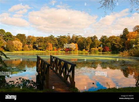 Mount Stewart Autumn Colours Boating Lake County Down Northern Ireland ...