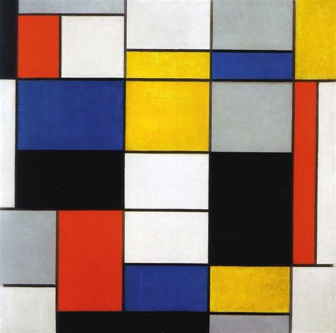 Piet Mondrian Composition A La Galleria Nazionale Rome Italy 1923 Piet ...