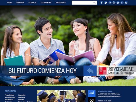 University website design - Website design for university