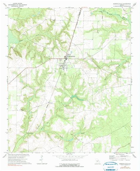 Marshallville, GA (1972, 24000-Scale) Map by United States Geological ...