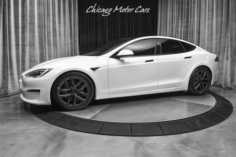 Used 2021 Tesla Model S Plaid Sedan Pearl White Full Self-Driving! 0-60 ...