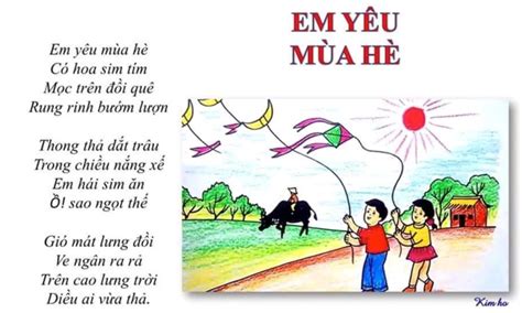 Em yêu mùa hè | Bài thơ Em yêu mùa hè (Nguyễn Thanh Toàn)