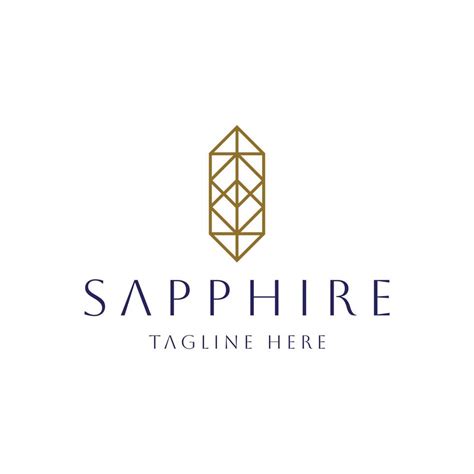 luxury sapphire logo design 11534503 Vector Art at Vecteezy